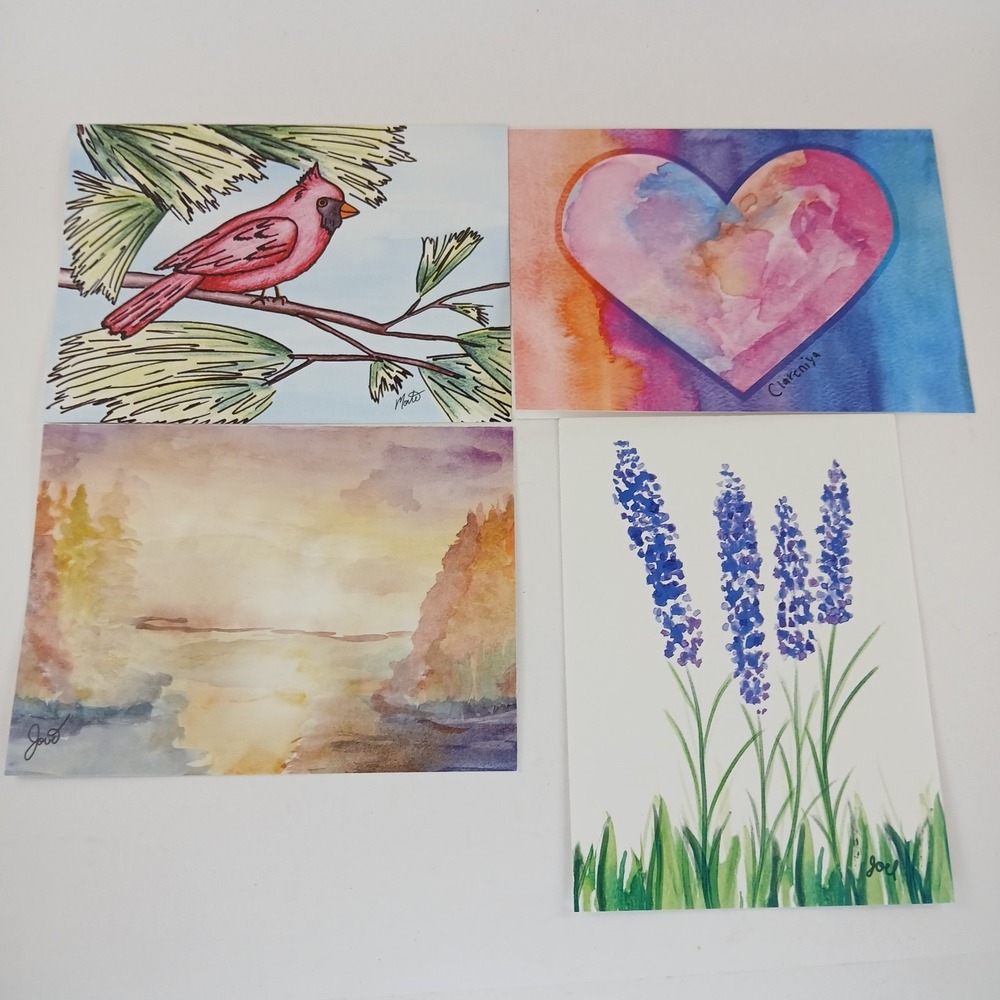 MD Anderson Children's Art Project Greeting Blank‎ Note Cards 4ct w/Envelopes
